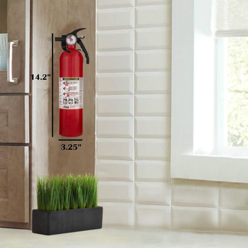 Kidde FA110 Multipurpose Fire Extinguishers 1 Pack - Red, (Rating 1-A:10-B:C) Includes Wholesalehome Cleaning Cloth in Kuwait