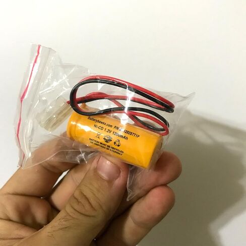 (2 Pack) ELB1P201N1 ELB-1P201N1 1.2v 1200mAh Ni-CD Battery Pack Replacement for Exit Sign Emergency Light ELB0300 ELB-0300 in Kuwait