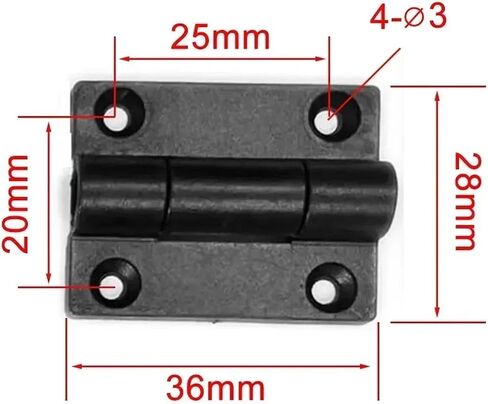 Furniture Hinges Adjustable Torque Damping Free Positioning Stop Cabinet 10/100Pcs(Black 100pcs) in Kuwait