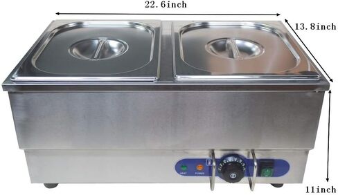 TECHTONGDA كعكة الخبز دفئا موقد باين ماري التجاري مخبز بوفيه سخان البخار 12.6x10.2x5.9 بوصة عموم in Kuwait