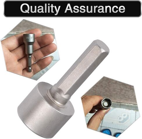 14 Pcs Power Nut Driver Set, Metric/Imperial Socket Wrench Screw Driver Kit, 1/4 Inch Hexagonal Quicker Change Chuck Adapter for Hand drill, Cordless drill, Driver, Air wrench, Electric wrench in Kuwait