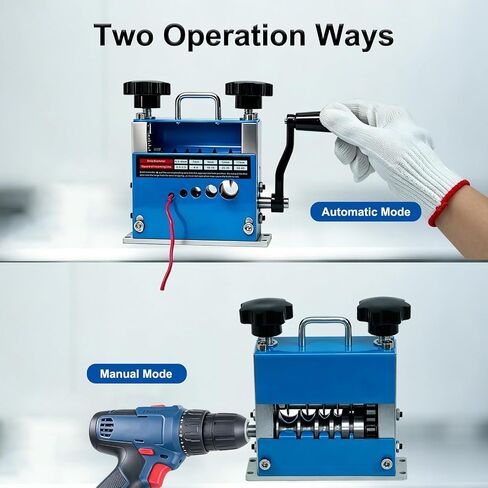 2-in-1 Wire Stripper Machine, Manual Wire Stripping Machine with 6 Channels and 5 Blades, Scrapping Copper Wire Peeler Machine for 0.06-0.67 inches, Drill Powered Hand Crank Wire Stripper Tool in Kuwait