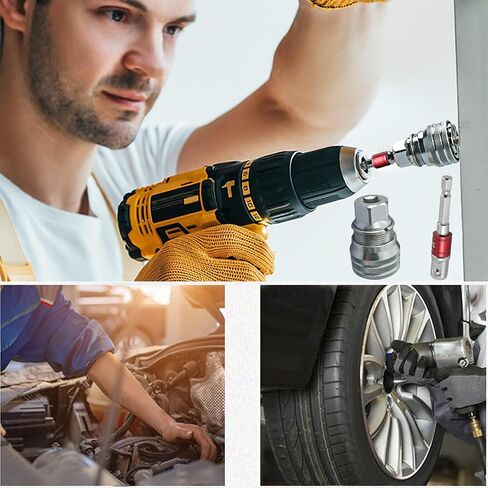 2026 Upgraded Multi-Function Universal Socket Wrench Tool, 3/8''-3/4'' Adjustable Universal Socket, Self-Adjusting Ratchet Adapter for Home DIY, Auto Repair, Maintenance (2Sets) in Kuwait