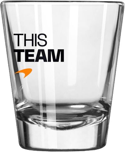 شعار العلامات التجارية McLaren Formula 1 Team Constructers' Champions 2 أونصة من الزجاج - سعة 2 أونصة من الزجاج - قاعدة قوية مرجحة لمنع الانقلاب والانسكابات in Kuwait