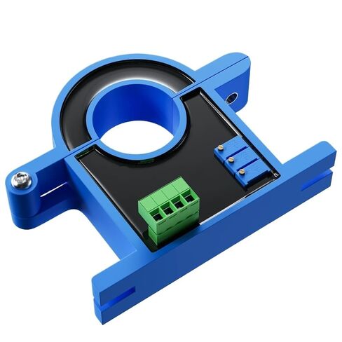 Split Core AC/DC Current Transmitter 30A 50A 100A 1000A Hall Current Sensor Transducer 25mm 0-10V 4-20mA Current Transmitter(38mm,DC 0-50A_DC12V_RS485) in Kuwait