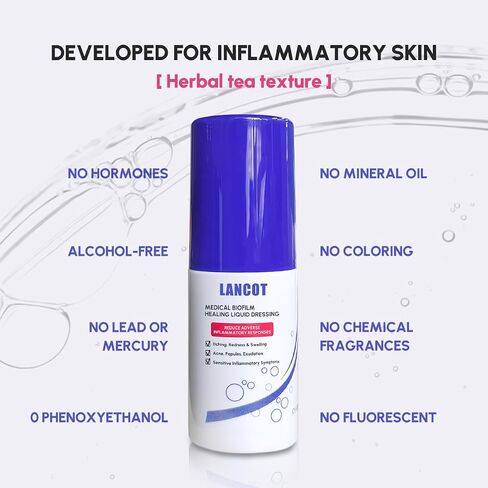 HomeLava Hydrogel تلبيس سائل مهدئ، 50 مل واقي للبشرة، دعم لطيف مهدئ، طبقة حاجز خارجي للعناية بالبشرة الحساسة in Kuwait
