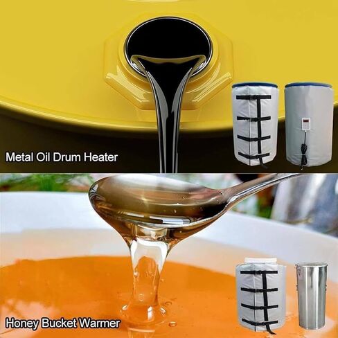 Heavy-Duty 2000W Oil Drum Heater Band - Industrial Silicone Rubber Heater for 55-Gallon Barrels, Honey & Chemical Drums, Metal Heating Pad in Kuwait