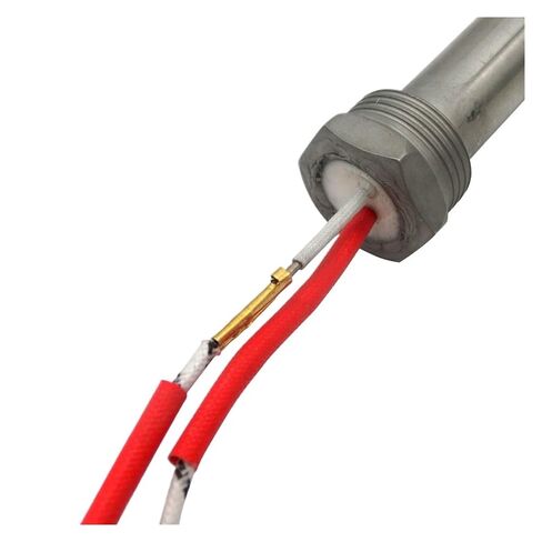 201SUS Single Thread Fitting Cartridge Heater Heating Element DN20 Thread, 16x100/150/200mm Tube Size, AC110V/220V/380V(220V,DN20 16X150mm 800W) in Kuwait