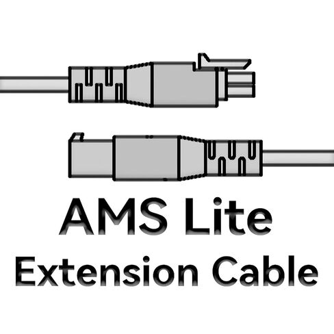 AMS Lite Extension Cable, 1m AMS 3D Printer Cable, PVC and 22AWG Copper 4Pin Lite Extension Cable with Magnetic Ring Filter Replacement for Bambulab A1/A1mini 3D Print in Kuwait