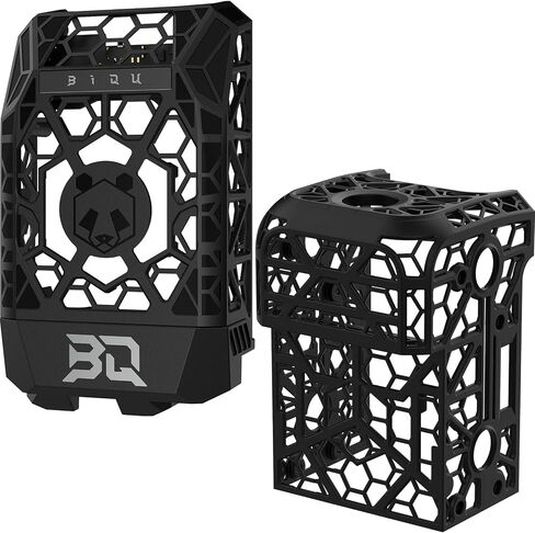 BIQU Panda Jet Pack V2 Black + Panda Jet Packt غطاء خلفي، متوافق مع طابعات Bambu-Lab P1S P1P X1C X1E ثلاثية الأبعاد، وقناة مروحة التبريد in Kuwait