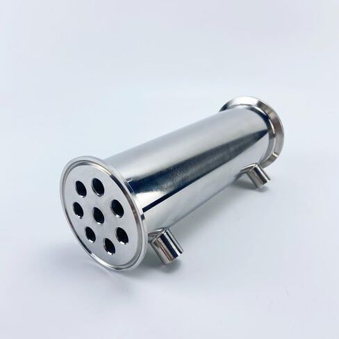 2.5" 63mm(OD77.5mm) Dephlegmator. Length 200mm,With 1/4" Female Tread, Steel 304 in Saudi Arabia