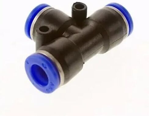 Fit Tube O/D 14mm Pneumatic Tee 3 Way Push In Connector Union Quick Release Air Fitting Plumbing in Kuwait