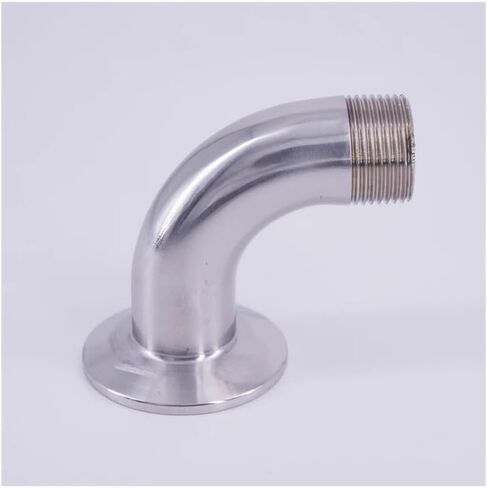 1.5" Tri Clamp x 1-1/4" BSPT Male 90 Degree Elbow SUS 304 Stainless Steel Pipe Fitting in Kuwait