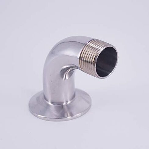 1.5" Tri Clamp x 1-1/4" BSPT Male 90 Degree Elbow SUS 304 Stainless Steel Pipe Fitting in Kuwait