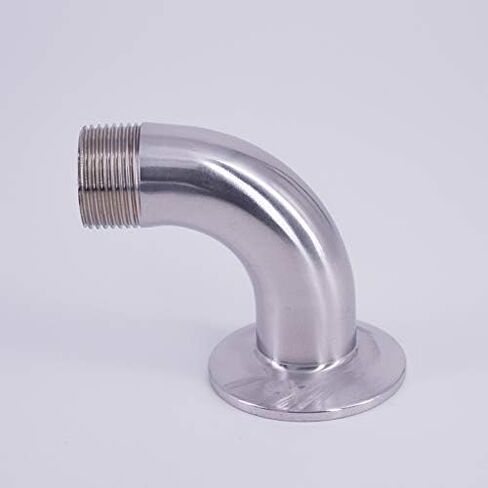 1.5" Tri Clamp x 1-1/4" BSPT Male 90 Degree Elbow SUS 304 Stainless Steel Pipe Fitting in Kuwait