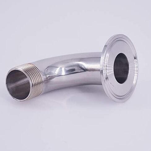1.5" Tri Clamp x 1-1/4" BSPT Male 90 Degree Elbow SUS 304 Stainless Steel Pipe Fitting in Kuwait