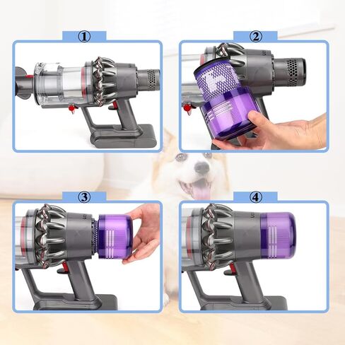 Micro Filter Compatible with Dyson SV33 Humdinger Handheld Vacuum Cleaner, HEPA Filter Compatible with Dyson Micro Vacuum Replacement Part, Superior Suction Power in Kuwait