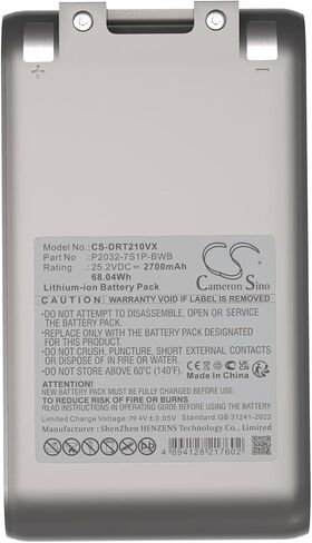 بطارية للمكنسة الكهربائية اللاسلكية Dreame T20 Pro وT20 Pro PN: Dreame P2032-7S1P-BWB بقدرة 2700 مللي أمبير في الساعة / 68.04 وات في الساعة in Kuwait