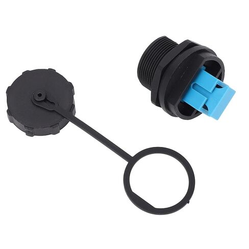 Walfront SC Female to Female Panel Mount Connector SC Single Mode Threaded Fiber Optic Adapter with Dust Cover for FTTH Network Systems in Kuwait