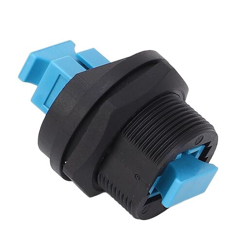 Walfront SC Female to Female Panel Mount Connector SC Single Mode Threaded Fiber Optic Adapter with Dust Cover for FTTH Network Systems in Kuwait