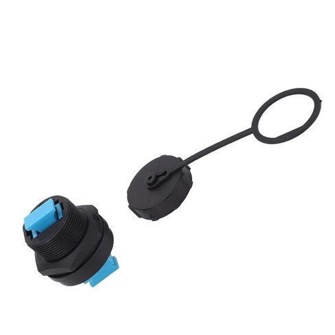 Walfront SC Female to Female Panel Mount Connector SC Single Mode Threaded Fiber Optic Adapter with Dust Cover for FTTH Network Systems in Kuwait