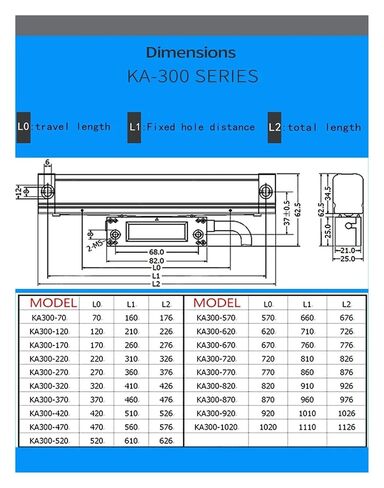 الموازين الخطية 170 220 270 370 مم 0.001 مم KA300 1um 5V TTL مسطرة بصرية (KA-300-220mm-1U) in Kuwait