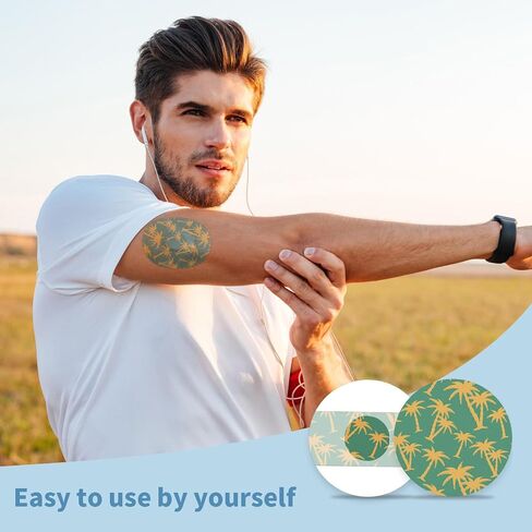 10 عبوات لاصقة متوافقة مع Dexcom G7 & Stelo، غطاء مقاوم للماء والعرق لمستشعر CGM، ملصقات مرنة ومرنة للحماية لمدة 10-15 يومًا، 5 أنماط in Kuwait