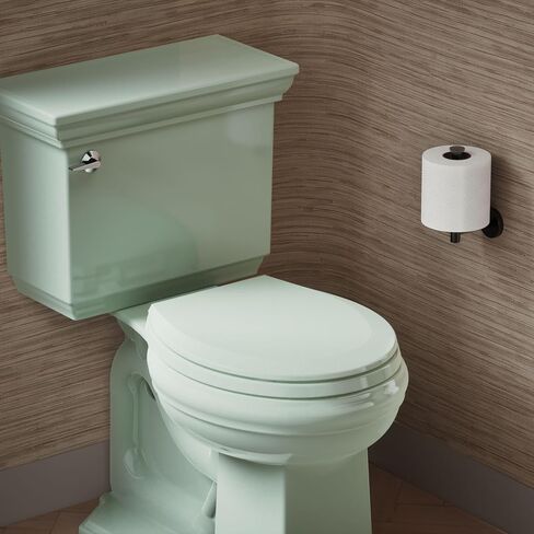 Kohler K-4662 Lustra Q2 Round Closed-Front Toilet Seat with Quick-Release and Qu, Seafoam Green in Kuwait