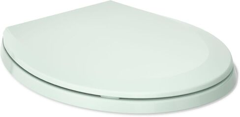 Kohler K-4662 Lustra Q2 Round Closed-Front Toilet Seat with Quick-Release and Qu, Seafoam Green in Kuwait