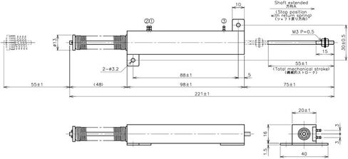 LP-300FX، LP-250FX مقياس جهد الإزاحة الخطي لمستشعر الزاوية (LP-200FX) in Kuwait