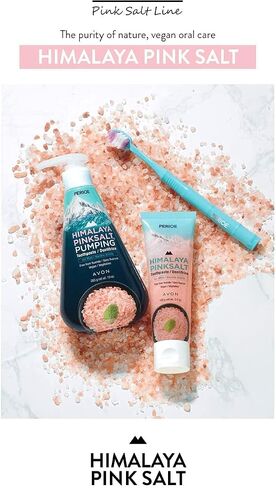 PERIOE Flouride-Free Himalayan Pink Salt Toothpaste, 3.4 oz - Ice Mint w/Aloe Vera | Vegan, Cruelty-Free, Paraben-Free Plaque & Tartar Remover Oral Care Travel Size Toothpaste in Kuwait