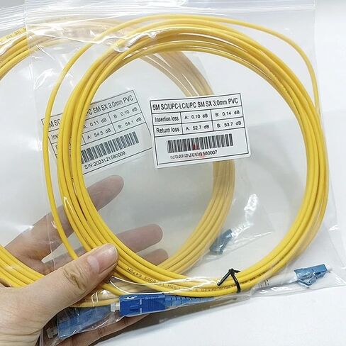 10 piece Single core SC/UPC-LC/UPC Optical Fiber Jumper(1M SC-UPC-LC-UPC) in Kuwait