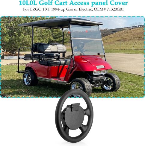 10L0L Golf Cart 13 inch Steering Wheel for EZGO TXT, RXV, Medalist, Shuttle, Workhorse, Cushman, Replaces OEM# 71948-G01 602979 in Kuwait