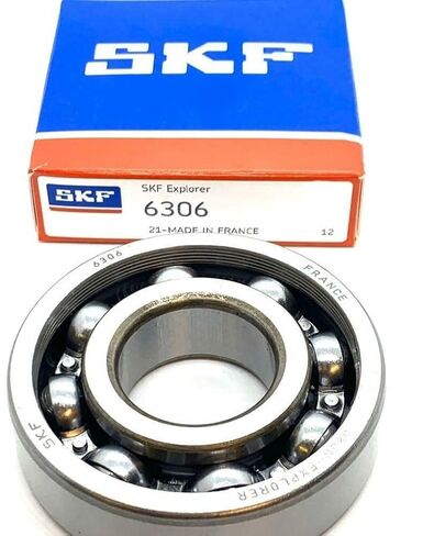 SKF 6306 Open NO Seals Ball Bearing 30x72x19mm / Same Day Shipping !!! in Kuwait