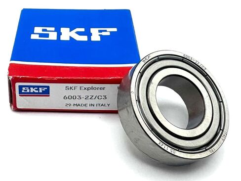 SKF 6003 ZZ C3 محمل كروي ذو أخدود عميق، معدني محمي 17x35x10 ملم in Kuwait