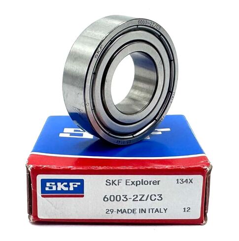 SKF 6003 ZZ C3 محمل كروي ذو أخدود عميق، معدني محمي 17x35x10 ملم in Kuwait