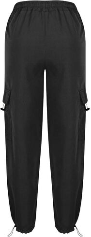 Girls Baggy Wide Leg Cargo Pants Girls Boys Y2K Streetwear Hippie Sweatpants with Pockets Dance Skateboarding Outfits in Kuwait
