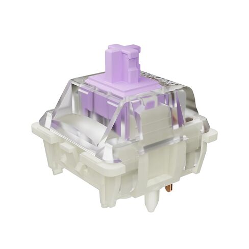 GATERON KS-9 3.0 Silent Keyboard Switches, RGB LED Pre Lubed 5 Pins Linear Silent/Tactile Silent Key Switches for MX Mechanical Keyboard (35, Purple(Tactile Silent)) in Kuwait