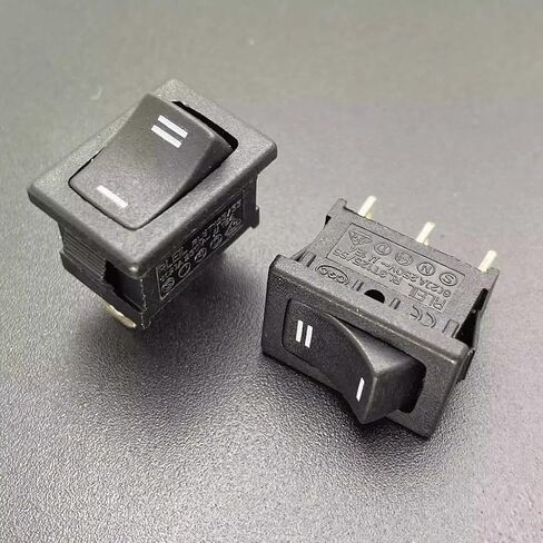(1PC) RLEIL RL3 Rocker Switch, 3-Pin 2-Position ON-Off SPST Power Switch,10A 125VAC, Copper Terminals, Compatible with RLEIL for Water Dispenser, Appliances in Kuwait
