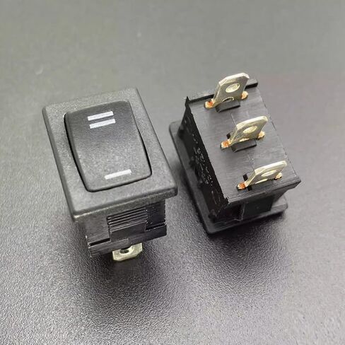 (1PC) RLEIL RL3 Rocker Switch, 3-Pin 2-Position ON-Off SPST Power Switch,10A 125VAC, Copper Terminals, Compatible with RLEIL for Water Dispenser, Appliances in Kuwait