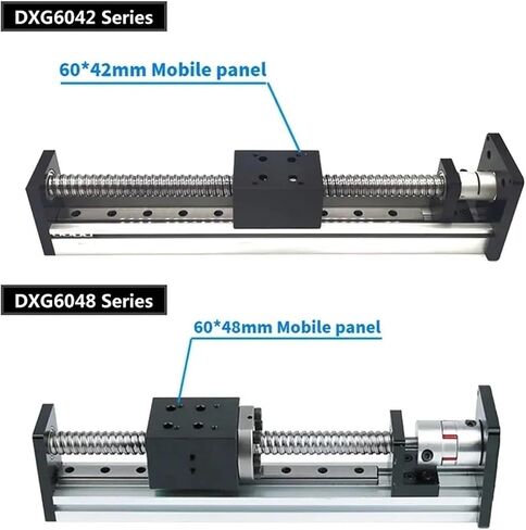 Sliding Table Module with 100-1000Mm Linear Guide Ball Screw Sfu1204/1605/1610 60 * 42/60 * 48 Sliding Table,Sfu1204 60x42 Table-500mm St in Kuwait