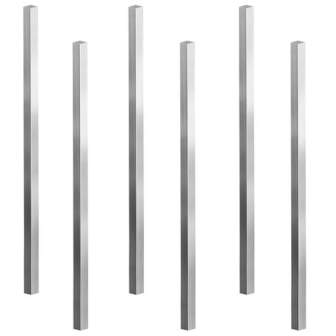 6 Pcs 1/4" x 1/4" x 12" Square Steel Bars, Stainless Steel Square Precision Key Stock for Industrial or DIY Projects in Kuwait