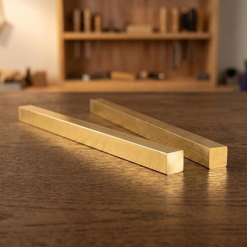 2 قطعة 12 × 1/2 بوصة قضيب نحاسي، 305 × 13 مم قضيب وتد نحاسي مربع للمشروعات اليدوية، الأعمال اليدوية، حرف الهوايات in Kuwait