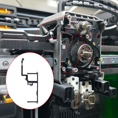 مجموعة استبدال لوحة مستشعر قاعة الطارد لـ BambuLab H2D/H2C: محول PCB 3 في 1 لوحة نقل FPC مع برغي تثبيت - ضمان دقة الطباعة ثلاثية الأبعاد لملحقات الطابعة in Kuwait