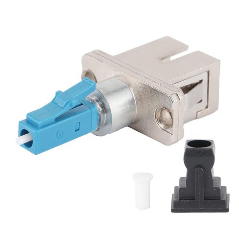 LC Male to SC Female Fiber Adapter Connector, Optical Coupler for Single Mode Fiber, Hybrid Optic Adapter with Ceramic Ferrule, Industrial Grade for Telecom and Data in Kuwait