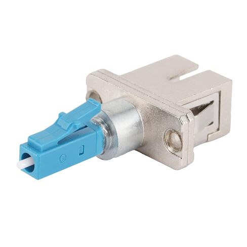 LC Male to SC Female Fiber Adapter Connector, Optical Coupler for Single Mode Fiber, Hybrid Optic Adapter with Ceramic Ferrule, Industrial Grade for Telecom and Data in Kuwait