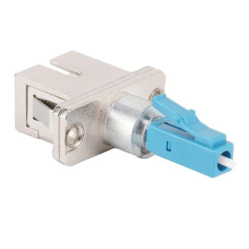 LC Male to SC Female Fiber Adapter Connector, Optical Coupler for Single Mode Fiber, Hybrid Optic Adapter with Ceramic Ferrule, Industrial Grade for Telecom and Data in Kuwait