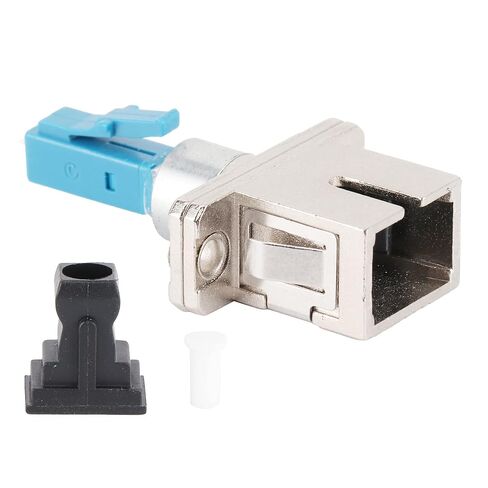 LC Male to SC Female Fiber Adapter Connector, Optical Coupler for Single Mode Fiber, Hybrid Optic Adapter with Ceramic Ferrule, Industrial Grade for Telecom and Data in Kuwait