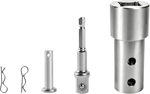 Trailer Jack Drill Adapter for Top Wind, Fits 0.5-inch drive shaft only，Turbo ，ez Crank Jack Adapter Tool & 1/2 Inch Socket Bit, Heavy Duty for RV, Construction, Dump Trailers,DIY,Campers(1/2 Inch) in Kuwait
