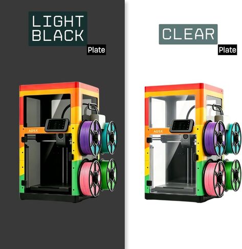 مجموعة حاوية الطابعة ثلاثية الأبعاد لـ FlashForge AD5X، تقليل الضوضاء ودرجة الحرارة الثابتة، ضوء أسود ونمط شفاف شفاف، تحسين جودة الطباعة لـ ABS/ASA in Kuwait
